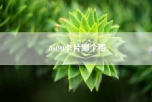 dnf90卡片哪个贵