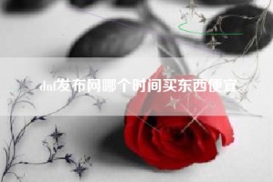 dnf发布网哪个时间买东西便宜