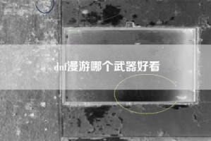 dnf漫游哪个武器好看