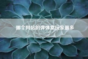 哪个网站的弹弹堂玩家最多