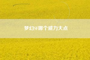 梦幻SF哪个威力大点