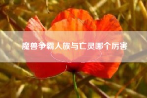 魔兽争霸人族与亡灵哪个厉害