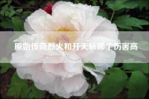 原始传奇烈火和开天斩哪个伤害高