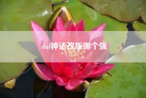dnf神话改版哪个强