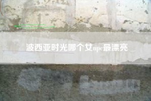 波西亚时光哪个女npc最漂亮