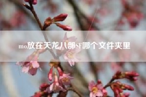 mo放在天龙八部SF哪个文件夹里