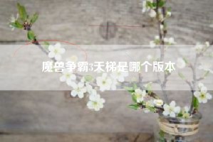 魔兽争霸3天梯是哪个版本