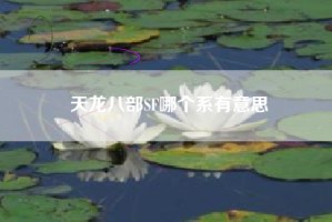 天龙八部SF哪个系有意思