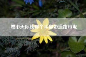 城市天际线哪个dlc自带道路带电