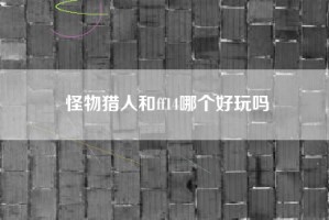 怪物猎人和ff14哪个好玩吗