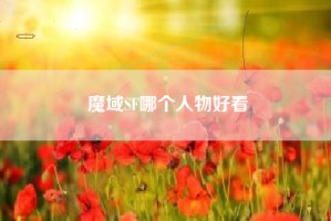 魔域SF哪个人物好看