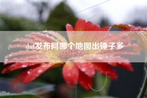 dnf发布网哪个地图出锤子多