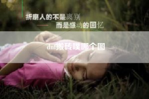 dnf搬砖噗哪个图
