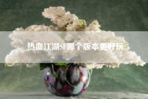 热血江湖SF哪个版本更好玩