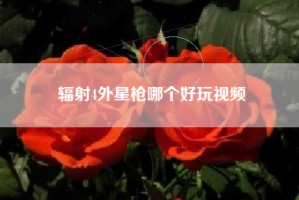 辐射4外星枪哪个好玩视频