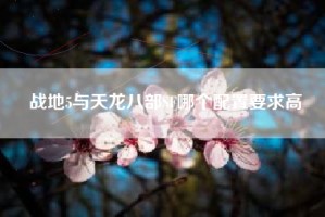 战地5与天龙八部SF哪个配置要求高