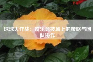 球球大作战：欢乐竞技场上的策略与团队协作