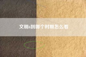 文明6到哪个时期怎么看