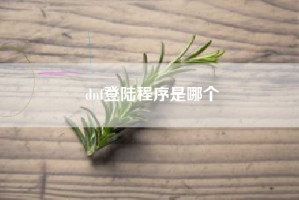 dnf登陆程序是哪个