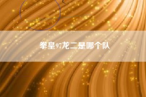 拳皇97龙二是哪个队
