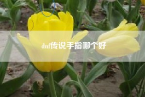 dnf传说手指哪个好