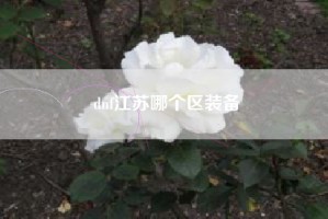 dnf江苏哪个区装备