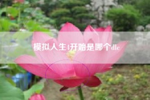 模拟人生4开始是哪个dlc