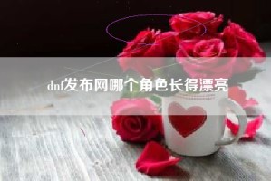 dnf发布网哪个角色长得漂亮