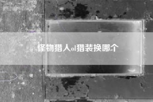 怪物猎人ol猎装换哪个