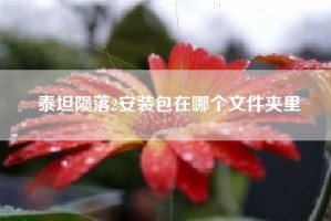 泰坦陨落2安装包在哪个文件夹里