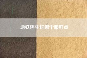 地铁逃生玩哪个服好点