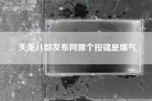 天龙八部发布网哪个按键是爆气