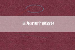 天龙SF哪个酿酒好