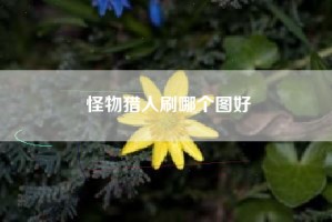 怪物猎人刷哪个图好