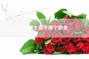 dnf战士属于哪个职业