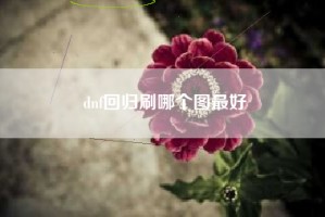 dnf回归刷哪个图最好
