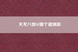 天龙八部SF哪个键测距