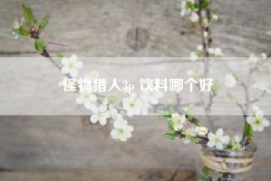 怪物猎人3p 饮料哪个好