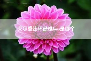 艾尔登法环最难boss是哪个