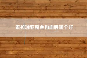 泰拉瑞亚魔金和血腥哪个好