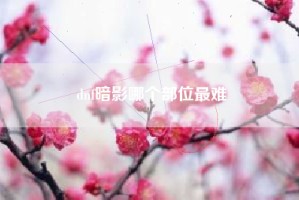 dnf暗影哪个部位最难
