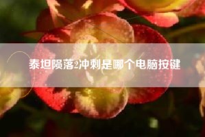 泰坦陨落2冲刺是哪个电脑按键