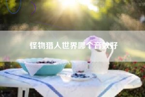 怪物猎人世界哪个音效好