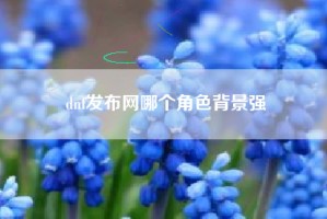 dnf发布网哪个角色背景强