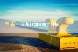 天龙八部SF哪个最快
