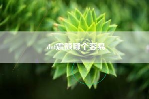 dnf震颤哪个容易