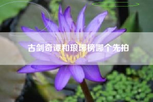 古剑奇谭和琅琊榜哪个先拍