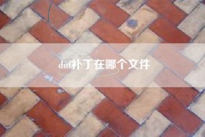 dnf补丁在哪个文件
