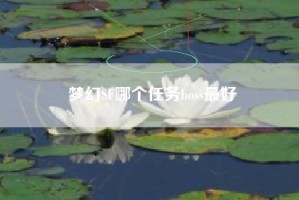 梦幻SF哪个任务boss最好