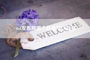 dnf发布网哪个装备可以交易